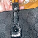 Gucci Bamboo GG Black Canvas And Leather Handbag Photo 4