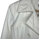 Gallery Giacca  Belted Jacket Double Breasted White Pea Coat Women's, size Medium Photo 4