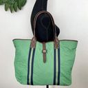 Tommy Hilfiger  Green Quilted Tote Shoulder Bag Photo 0