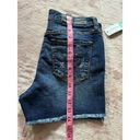 Dear John  Womens Sydney Distressed Fray Hem Short Blue Denim Size 27 NWT Photo 9