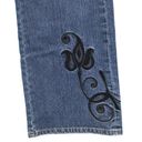 Coldwater Creek  Womens 10P Natural Waist Bootcut Abstract Embroidered Blue Boho Photo 9