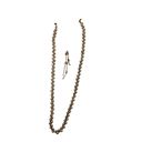 The Row Faux Double Pearl Necklace Bracelet Set Vintage 70s 80s 90s Jewelry Pendant Photo 1