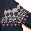 Uniqlo ‎ Wool Blend Fairisle Cardigan Sweater Womens Large Photo 3