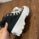 Converse  All Star Chuck Taylor Black Lugged Canvas High Top Sneakers Size 7 $80 Photo 4