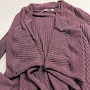 Athleta Plum Deep Purple Ribbed Cascade Open Sweater Cardigan Size XSmall EUC Photo 1