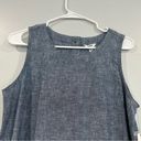 Sonoma  Blue Linen Cotton Blend Sleeveless Dress Medium M Photo 1