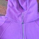 Lululemon Scuba Oversized Half Zip Hoodie Cropped Moonlit Magenta Purple XS/S Photo 1