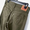 Levi's  Mile High Cropped Wide Leg Jeans High Waist Button Fly Sz 30 Olive Green Photo 6