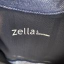 Zella  Large Athletic Zip Up Fitted Jacket Dark Blue Photo 5