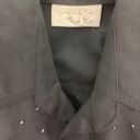 Cache Vintage  Denim Style Nylon Jacket Silver MED Photo 10