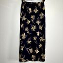 Ann Taylor VTG  Maxi Skirt Wrap A-Line Long Floral Print Flat Front Purple XS Photo 3