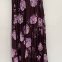 ASOS Brown Floral Pleated Strapless Maxi Dress Photo 7