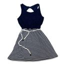 Delia's Vintage Delia’s Nautical Sailor Sleeveless Stripes Dress Size Medium Juniors Photo 0