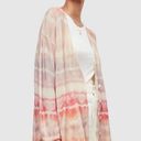 ALLSAINTS  Marea Tie Dye Cardigan Sweater Merino Wool Rainbow Pink Cream New M Photo 14