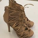 Soda  Cream Lace Up Gladiator High Heels - Woman’s Size 7 Photo 3