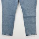 Good American New  Good Classic Distressed Straight Leg Jeans Indigo046 Photo 13