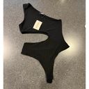 Missguided  black cut out bodysuit size Large Photo 5