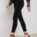 L'Agence  Margot High Rise Skinny Jeans Black Velvet Size 22 Waist Photo 2