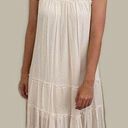 Xhilaration  Ivory Sleeveless Tiered Lined Dress Lace Detail Photo 0