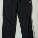 U.S. Polo Assn. Black Striped Fleece Sweatpants Sweats Pants Bottoms Size M ⛓ Photo 0