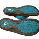 Olukai  Ohana Women's Sandals Tropic Blue Dark Java Flip Flops size 7 Photo 6