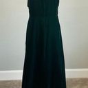 Ralph Lauren  Women's Formal Dress Size 8 Green Velvet Beaded Cut Out Long Gown Photo 1