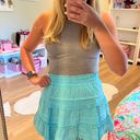 DO+BE Aqua Blue Skirt Photo 0