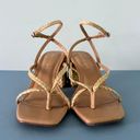 Madden Girl Marrvel Strappy Thong City Raffia Heel Sandals Photo 2