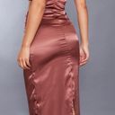 Pretty Little Thing Mauve Strapless Maxi Dress Photo 1