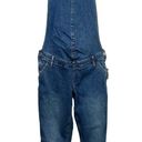 Gap  Maternity Ankle Cropped Stretch Denim Jean Bib Overalls pants womens S new Photo 0