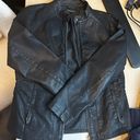 Baccini Black  Leather Jacket Photo 0