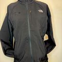 The North Face Jacket Womens Size Large Black Nylon Stretch Full-Zip Long Sleeve Photo 0