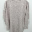 cupio  Sweater Women SIZE XL Pink Grey Shimmer Long Sleeve Knit Pullover Photo 1