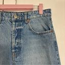 ZARA  High Rise Straight Leg Raw Hem Button Fly Jeans Photo 5