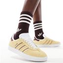 Adidas  ORIGINALS Gazelle Sneakers In Yellow And Burgundy. NWOT Women's Size 9.5 Photo 1