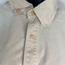 Tommy Bahama  Beige Tan Silk Button Down Blouse Sz Large Photo 3