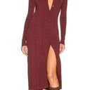 L'Agence NWT  Adley Long Sleeve Sweater Dress in Burgundy  size L Photo 0