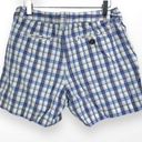 Krass&co 00s GH BASS AND  Vintage Blue Purple Cotton Plaid Shorts Photo 1