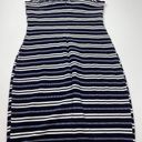 Lush Clothing LUSH Navy Blue White Stripe Tie Front Dress NWT Size M Photo 5