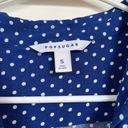 Popsugar  Blue Polka Dot Dress with Pockets Photo 2