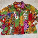 Coldwater Creek PXL  Floral Multicolored  Blazer  Like New Photo 0