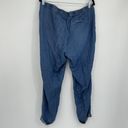 J.Jill  Denim Tencel Linen Cuffed Ankle Straight Leg Jean Pants Size 12 Photo 5