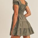 Mabel Mable Boutique Green Tiered Babydoll Dress Photo 1