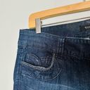 White House | Black Market  Womens Noir Dark Wash Wide Leg Jeans Size 8 Photo 4