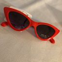 Icing Vintage Triangle Red Cat Eye Sunglasses - Brand new with Tags! Photo 2