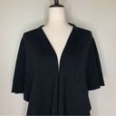 ee:some NWT  Women’s Size S/M Black Waterfall Open Front Cardigan Photo 1