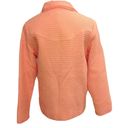 Denim & Co NEW Womens  Pink Lined Waffle Weave Jacket with Hip Pockets Size M Photo 4