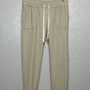 Zyia Women S Beige Heather Jogger Pants Pockets Drawstring Lightweight Athletic Photo 0