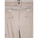 St. John  Sport Womens Size 8 Zipper Wide Leg Dress Pants Beige Photo 2