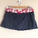 Lululemon Women's Speed Skort Size 10 Gray Floral Pleated Lined Sports Skirt Photo 0